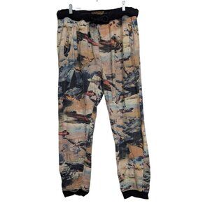 Akoo Fighter Jets All Over Print Sweatpants Mens Size 3XL Drawstring Joggers